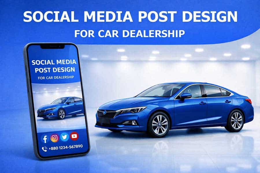 Car social media post design for dealerships