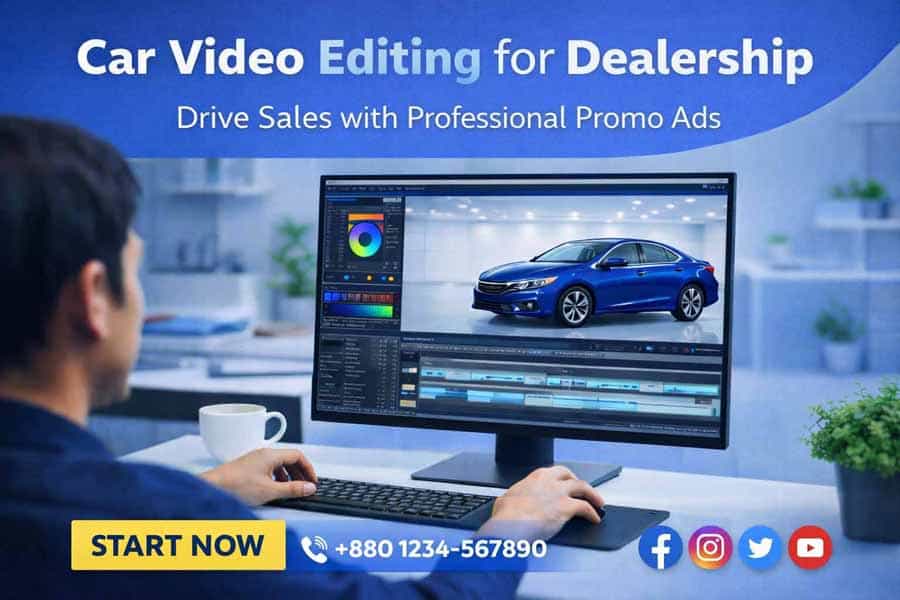 Dealership promo video editing service